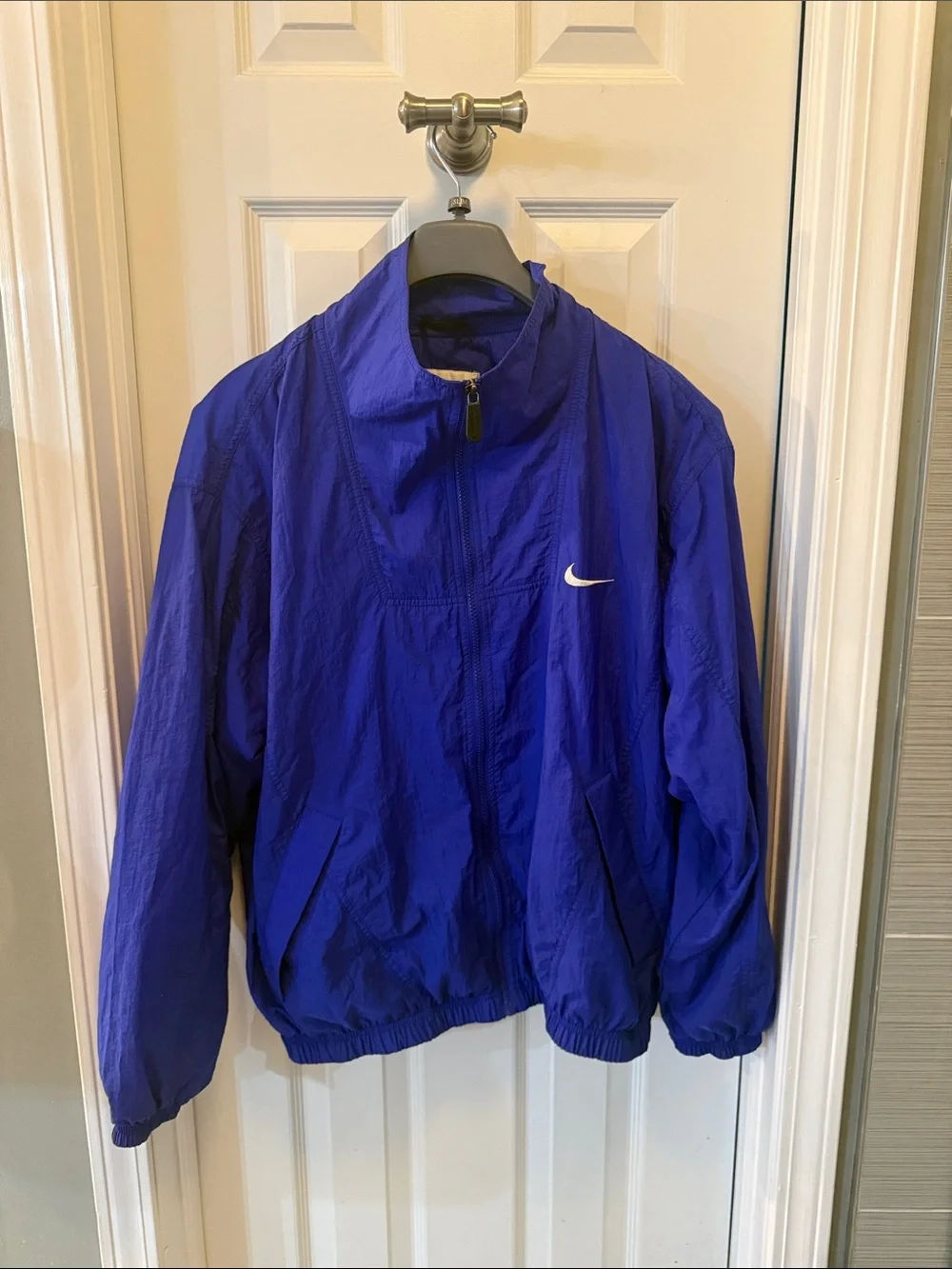 Vintage 90s Nike Blue Windbreaker Jacket Youth XL 16-18